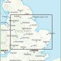 Postcode District Map 5 - East Midlands & East Anglia - Colour - Coverage