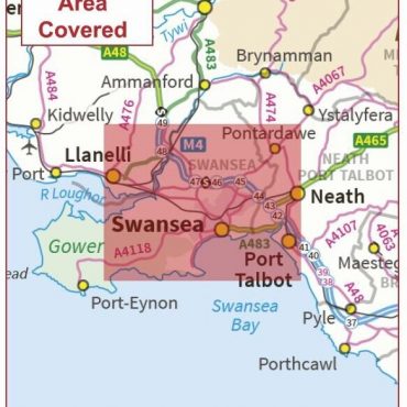 Postcode City Sector Map - Swansea - Coverage