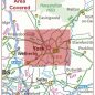 Postcode City Sector Map - York - Coverage