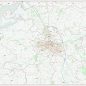 Postcode City Sector Map - Carlisle - Colour - Overview
