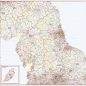 Postcode District Map 4 - Northern England - Colour - Overview