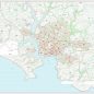 Postcode City Sector Map - Plymouth - Colour - Overview