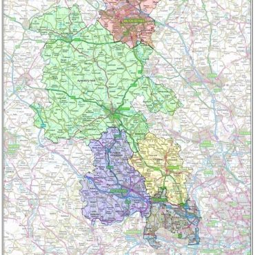 Buckinghamshire County Boundary Map - Overview