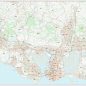 Postcode City Sector Map - Portsmouth - Colour - Overview