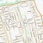 City Street Map - West London - Colour - Detail