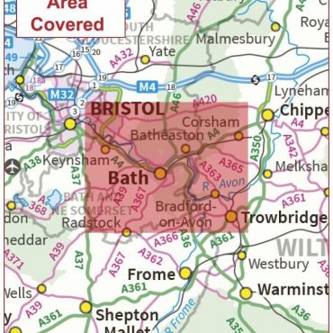 Postcode City Sector Map - Bath - Coverage