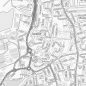 City Street Map - Central Portsmouth - Greyscale - Detail