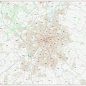 Postcode City Sector Map - Leicester - Colour - Overview