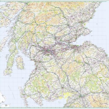 Road Map 3 - Southern Scotland and Northumberland - Colour - Overview