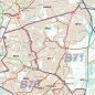 Postcode City Sector XL Map - Birmingham & Wolverhampton - Colour - Detail