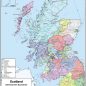 Compact Scotland Map - Admin Boundary Map - Overview