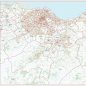 Postcode City Sector XL Map - Greater Edinburgh - Overview