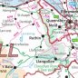 Postcode Area Map 5 - Wales - Colour - Detail