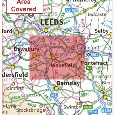 Postcode City Sector Map - Wakefield - Coverage