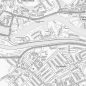 City Street Map - Bristol - Greyscale - Detail
