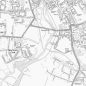 City Street Map - Central Cambridge - Greyscale - Detail