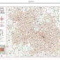 Postcode City Sector XL Map - Birmingham & Wolverhampton - Colour - Dimensions