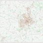 Postcode City Sector Map - York - Colour - Overview