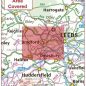 Postcode City Sector Map - Bradford - Coverage
