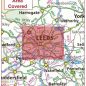 Postcode City Sector Map - Leeds - Coverage