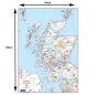 Postcode Area Map 2 - Scotland - Colour - Dimensions