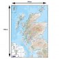 Relief Map 2 - Scotland - Colour - Dimensions