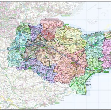 Kent County Boundary Map - Overview