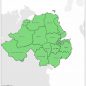 Regional UK Parliamentary Maps - Northern Ireland Overview