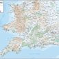 Relief Map 4 - Southern England & Wales - Colour - Overview