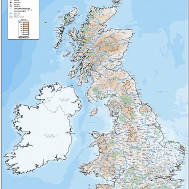 Relief Map 7 - Full UK - Colour - Overview