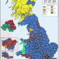 UK Parliamentary Map 2019 - Colour - Overview